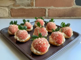 Cheesecake Stuffed Shortcake Strawberries