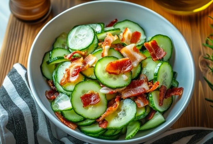 Cucumber Bacon Salad