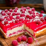 Raspberry Lamington Sheet Cake