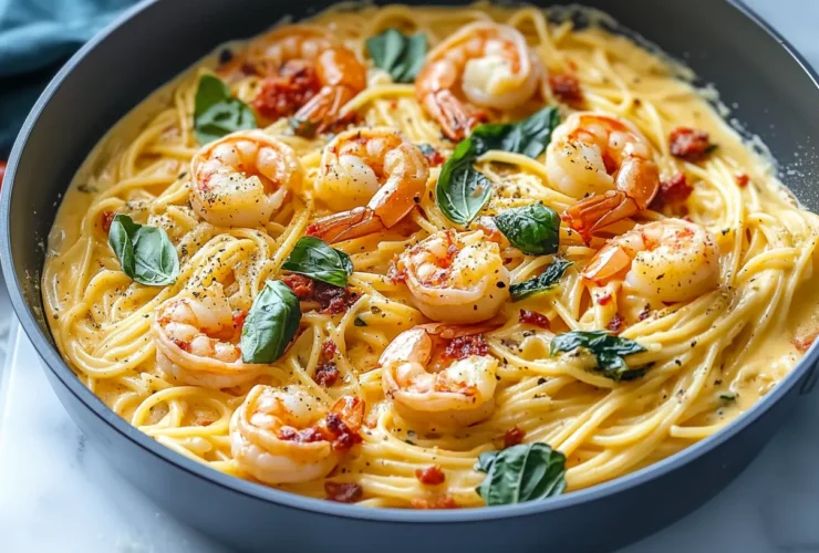 Tuscan Shrimp Pasta