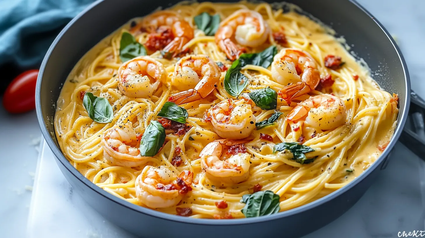 Tuscan Shrimp Pasta