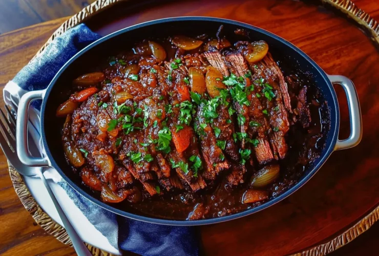 brisket with braised onions