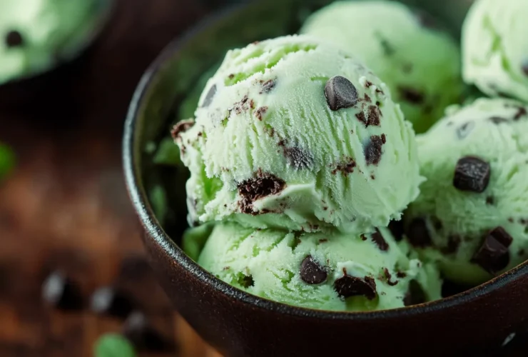 Mint Chocolate Chip Ice Cream