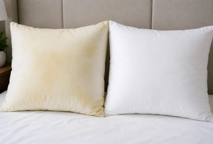 This Simple Trick Removes Yellow Sweat Stains From Pillows Fast