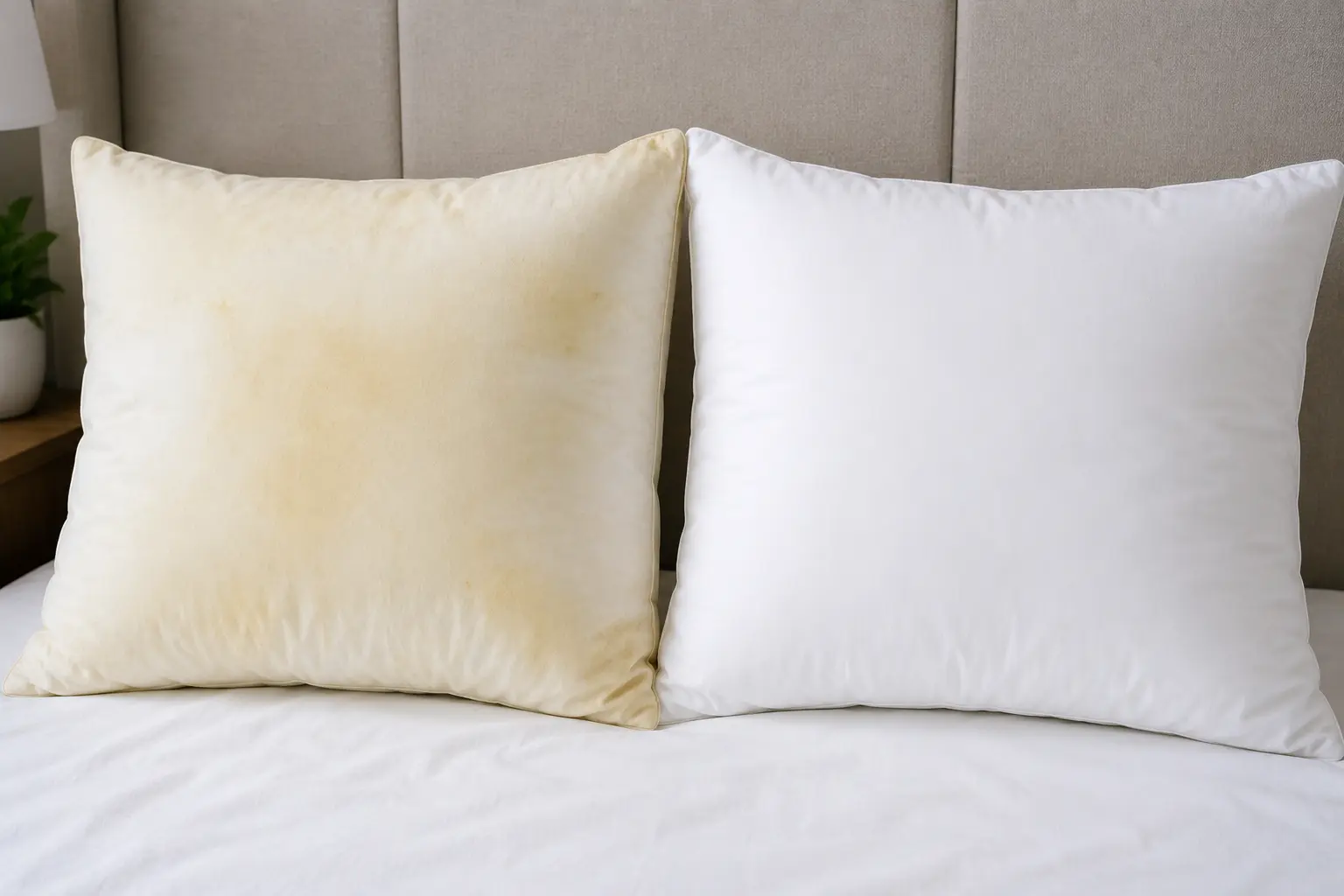 This Simple Trick Removes Yellow Sweat Stains From Pillows Fast