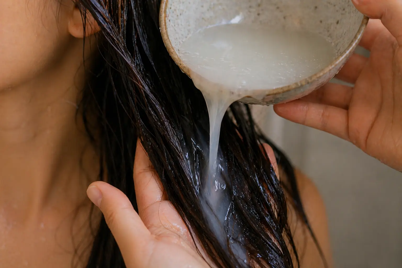 She Used Rice Water On Her Hair After Her Friend Recommended It — Then This Happened