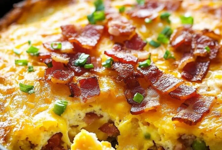 Bacon Egg and Hash Brown Casserole for a Lazy Weekend Breakfast