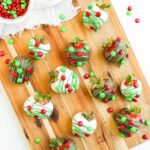 Christmas Lights Chocolate Covered Strawberries
