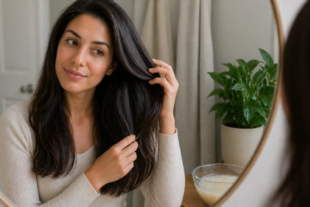 She Used Rice Water On Her Hair After Her Friend Recommended It — Then This Happened
