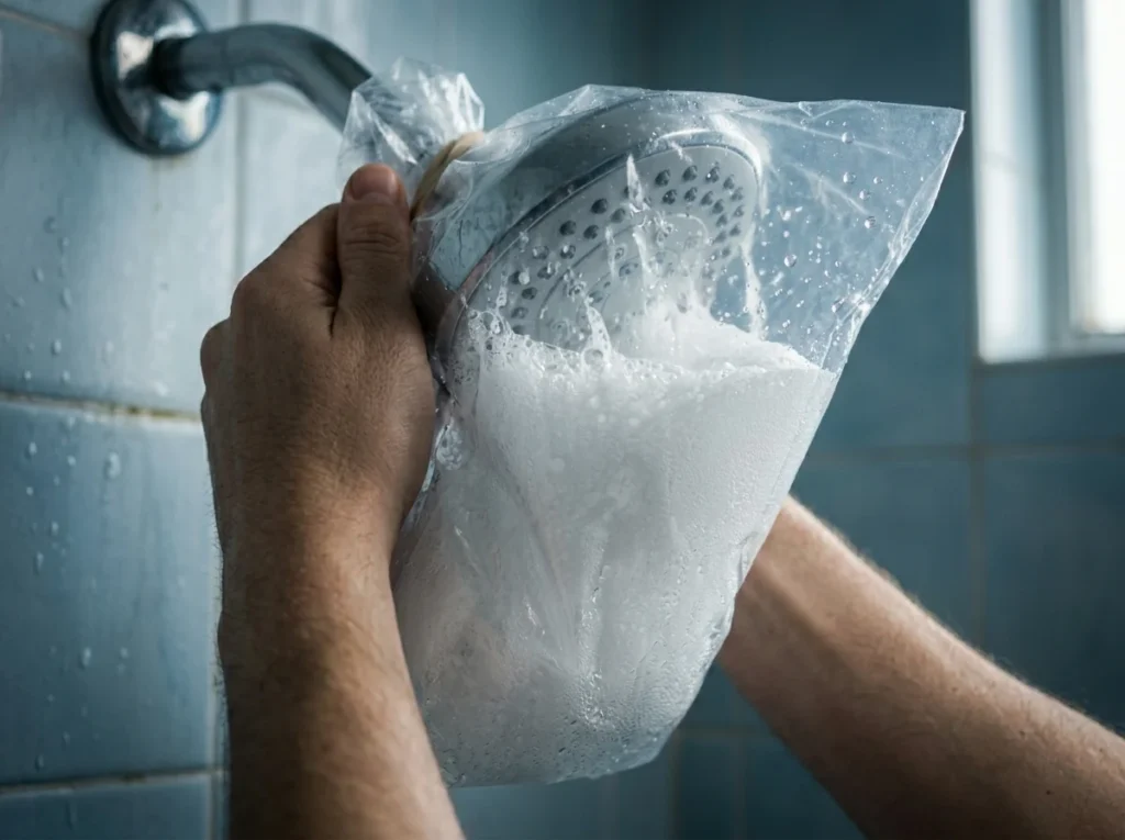 This Kitchen Staple Will Deep Clean Your Showerhead Easily