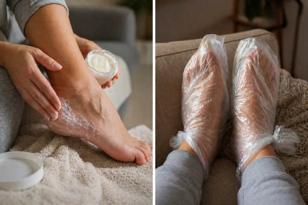 She Put Plastic Bags Over Her Feet - The Reason Why Will Have You Doing The Same
