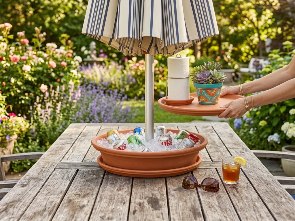 She Lays A Tarp Over Her Deck for This And Other Brilliant Summer Backyard Ideas!
