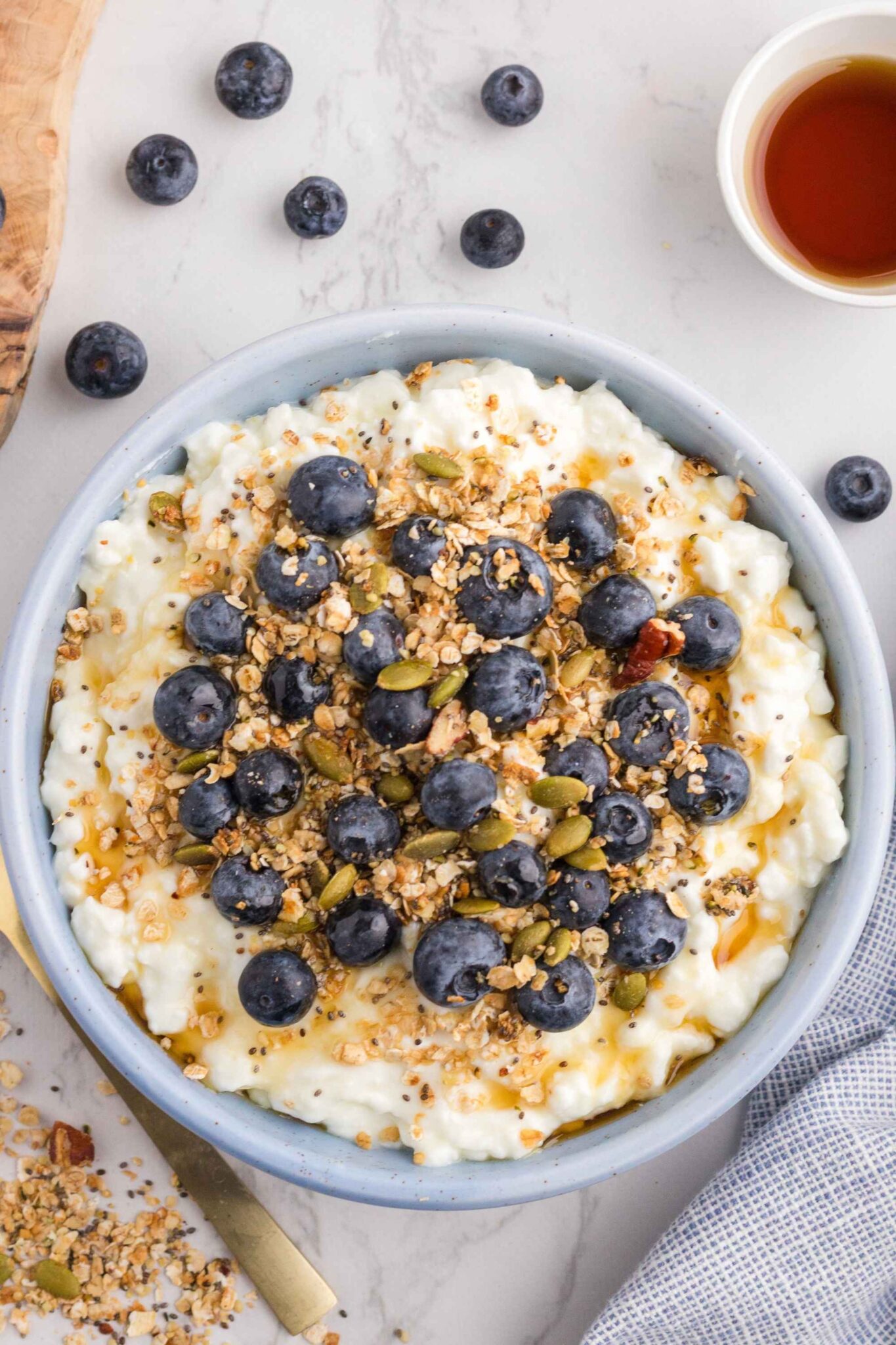 Blueberry & Muesli Cottage Cheese Bowl