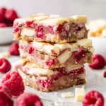 Raspberry and White Chocolate Blondies