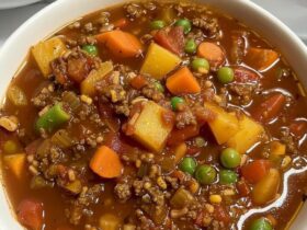 TOMATO HAMBURGER VEGETABLE SOUP