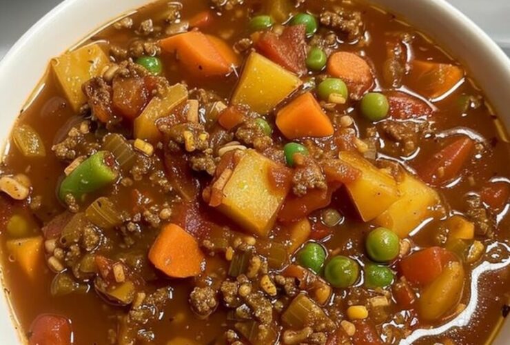 TOMATO HAMBURGER VEGETABLE SOUP