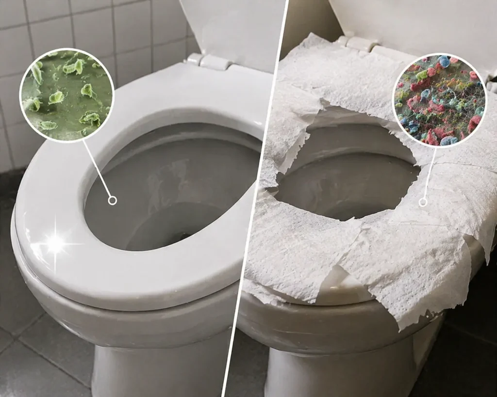 Putting Toilet Paper on the Seat Does the Opposite of What You Think