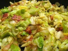 Fried Cabbage with Bacon and Onions